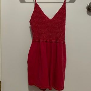 Red wild fable romper M